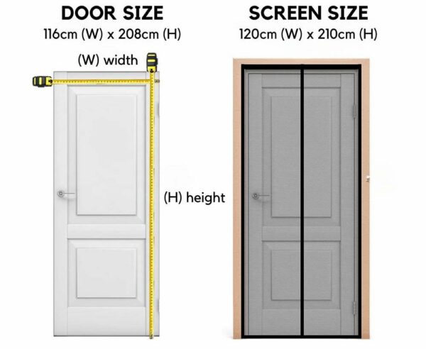 Magnet Flyve Skærm Dør | Insektbeskyttelse Magnet Gardin | Magnetisk Dørskærm - Image 9