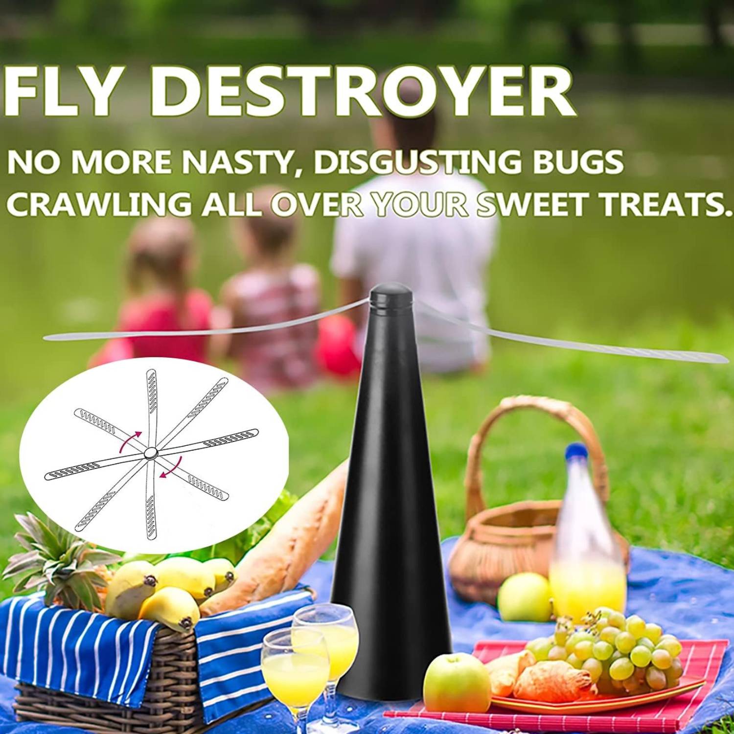 buy fly fan for table