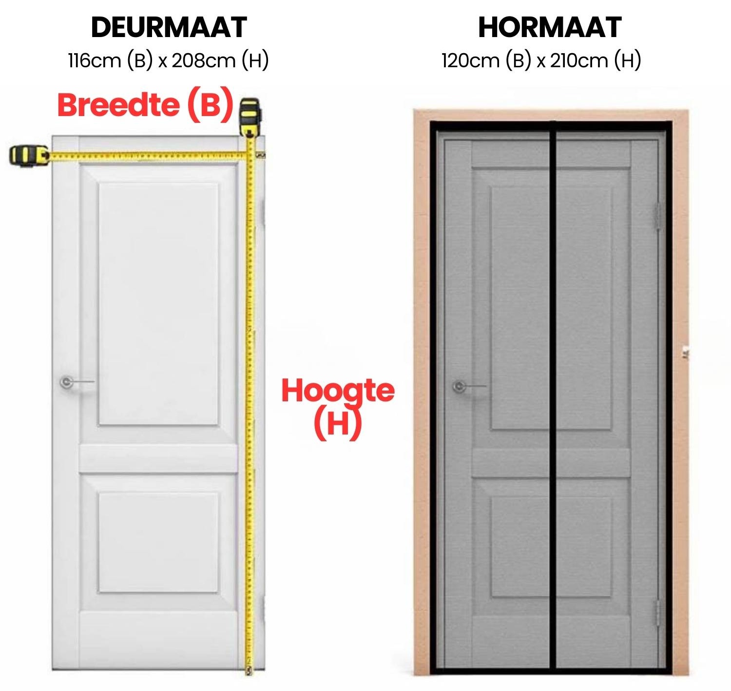 Magnet Flyve Skærm Dør 60cm x 210cm, billede 7